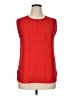 J.Crew Factory Store 100% Polyester Red Sleeveless Blouse Size 14 - photo 1