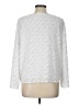 Nic + Zoe 100% Polyester White Pullover Sweater Size L (petite) - photo 2