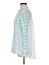 Foxcroft Checkered-gingham Teal Long Sleeve Button-Down Shirt Size 8 - photo 5