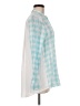 Foxcroft Checkered-gingham Teal Long Sleeve Button-Down Shirt Size 8 - photo 4