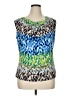 Jennie & Marlis Blue Sleeveless Blouse Size XL - photo 1