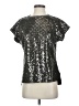 S'edge Metallic Silver Short Sleeve T-Shirt Size XS - photo 1