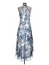 Theia 100% Polyester Paisley Blue Cocktail Dress Size 8 - photo 2