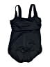 Lands' End Solid Black One Piece Swimsuit Size 12 - photo 1