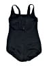 Lands' End Solid Black One Piece Swimsuit Size 12 - photo 2