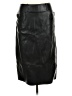 Theory 100% Polyester Black Faux Leather Skirt Size 8 - photo 1