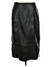 Theory 100% Polyester Black Faux Leather Skirt Size 8 - photo 2