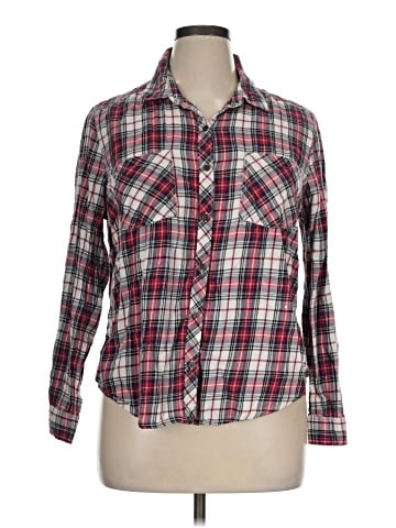 Faded Glory Long Sleeve Button-Down Shirt (view 1)