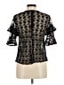 ALLSAINTS 100% Nylon Black Short Sleeve Blouse Size 6 - photo 2