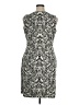 J. McLaughlin Paisley Gray Cocktail Dress Size XL - photo 2