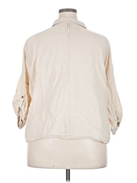 Unbranded 3/4 Sleeve Button-Down Shirt (view 2)