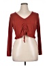 Isabel Burgundy Long Sleeve Top Size XL - photo 1