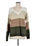 H By Halston Color Block Green Pullover Sweater Size M - photo 1