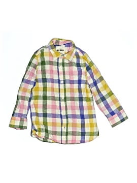 Mini Boden Long Sleeve Button Down Shirt