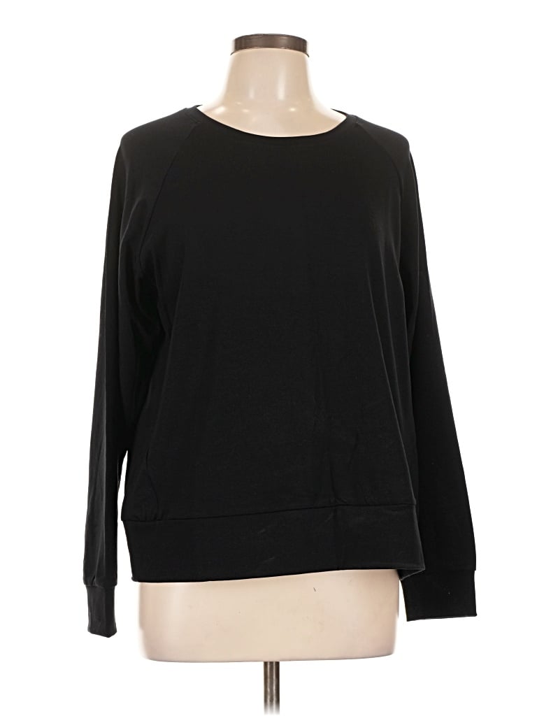 Pre-owned Cozy Earth Pullover Sweater In Black