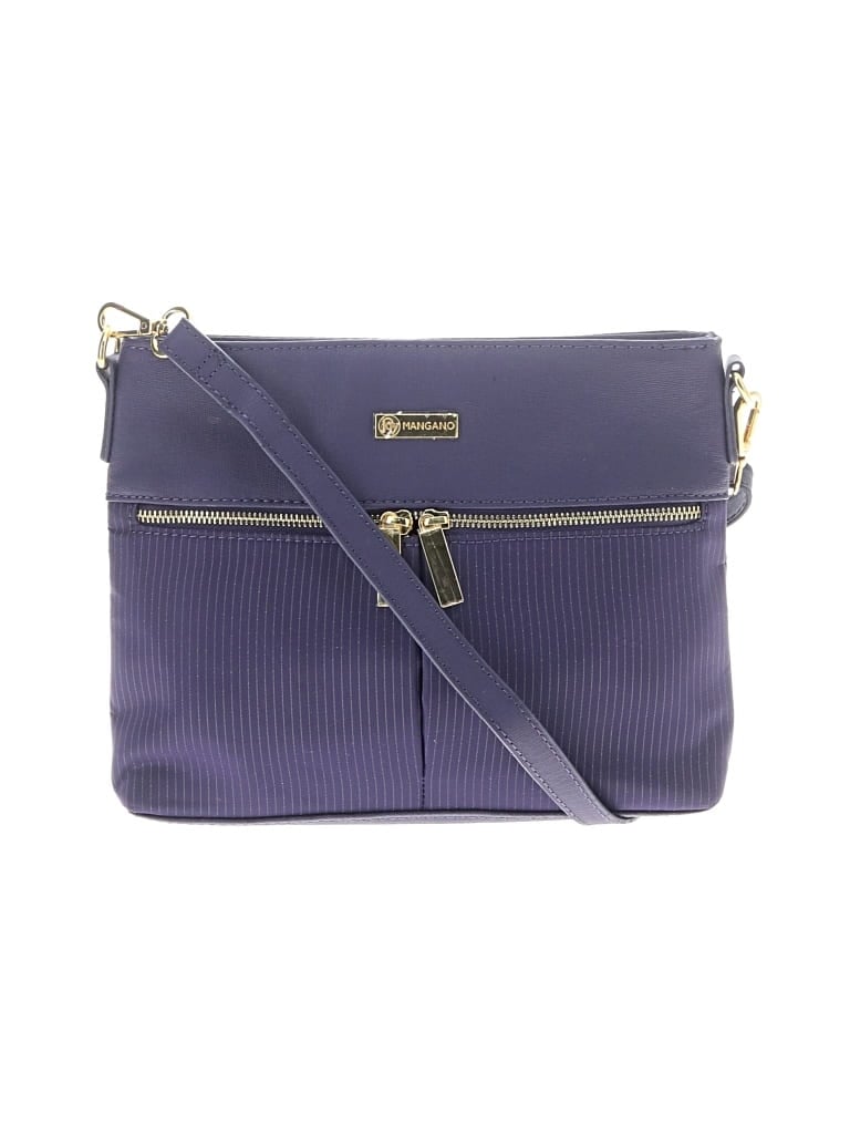 Pre-owned Mangano Crossbody Bag In Purple