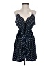 Alya 100% Polyester Polka Dots Blue Casual Dress Size S - photo 1