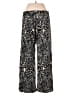 Hester & Orchard 100% Rayon Animal Print Black Silver Casual Pants Size S - photo 2