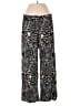 Hester & Orchard 100% Rayon Animal Print Black Silver Casual Pants Size S - photo 1