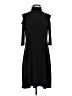 Clara Sun Woo Solid Black Casual Dress Size XS - photo 1