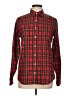 Lands' End 100% Supima Cotton Plaid Red Long Sleeve Button-Down Shirt Size 10 (tall) - photo 1