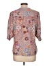 Hale Bob Paisley Brown 3/4 Sleeve Blouse Size L - photo 2