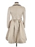 Elevenses 100% Polyester Ivory Trenchcoat Size 8 - photo 2
