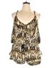 ONETEASPOON 100% Polyester Animal Print Gold Romper Size XL (estimated) - photo 1