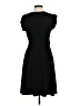 Petite Sophisticate Solid Black Casual Dress Size Med Petite - photo 2