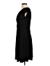 Petite Sophisticate Solid Black Casual Dress Size Med Petite - photo 5