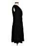 Petite Sophisticate Solid Black Casual Dress Size Med Petite - photo 4