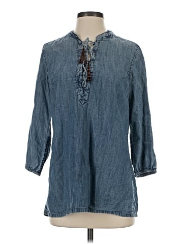 Ruff Hewn 3/4 Sleeve Button-Down Shirt (view 1)