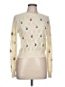 Zara Floral Ivory Pullover Sweater Size L - photo 1