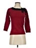 INC International Concepts Red Silk Pullover Sweater Size S - photo 1