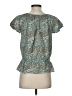 IZOD 100% Cotton Teal Short Sleeve Blouse Size S - photo 2