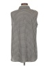 Milano 100% Polyester Houndstooth Gray Sleeveless Blouse Size L - photo 2