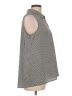 Milano 100% Polyester Houndstooth Gray Sleeveless Blouse Size L - photo 4