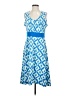 ExOfficio Print Blue Casual Dress Size M - photo 1
