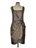 David Meister Metallic Brown Gray Cocktail Dress Size 12 - photo 1