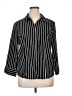 Notations 100% Polyester Stripes Black 3/4 Sleeve Blouse Size XL - photo 1