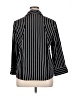 Notations 100% Polyester Stripes Black 3/4 Sleeve Blouse Size XL - photo 2