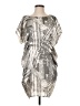 Aryn K. 100% Polyester Graphic Silver Cocktail Dress Size S - photo 1