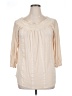 Reba 100% Lyocell Ivory 3/4 Sleeve Blouse Size XL - photo 1