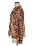 Sanctuary 100% Polyester Floral Orange Long Sleeve Blouse Size M - photo 5