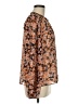 Sanctuary 100% Polyester Floral Orange Long Sleeve Blouse Size M - photo 4