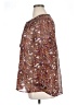 Gibson Latimer 100% Polyester Paisley Brown 3/4 Sleeve Blouse Size XL - photo 5