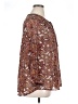 Gibson Latimer 100% Polyester Paisley Brown 3/4 Sleeve Blouse Size XL - photo 4