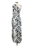 Donna Morgan 100% Polyester Graphic Silver Casual Dress Size 4 - photo 2