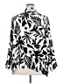 Fred David 100% Polyester Print Black 3/4 Sleeve Blouse Size 2X - photo 2