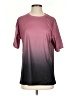 Unbranded Color Block Burgundy Short Sleeve T-Shirt Size S - photo 1